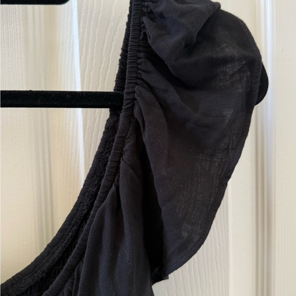 Ava & Viv Black Maxi Dress with Ruffle Detail - Picture 3 of 5